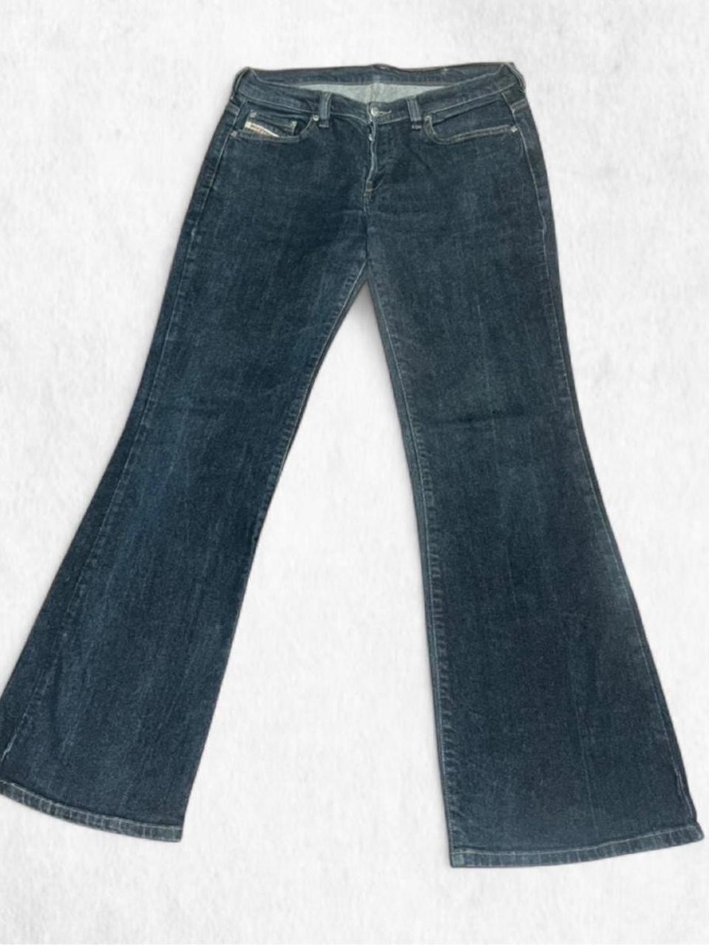 VTG DIESEL DAZE indigo flare no butt pocket jeans